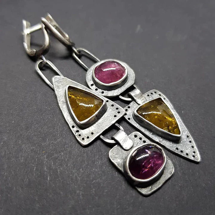 Pendientes geométricos vintage