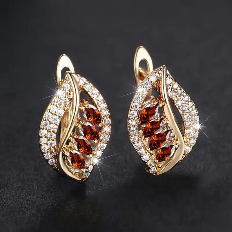 Pendientes Isola Rosavere en dorado