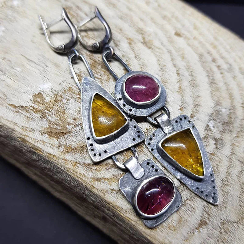 Pendientes geométricos vintage