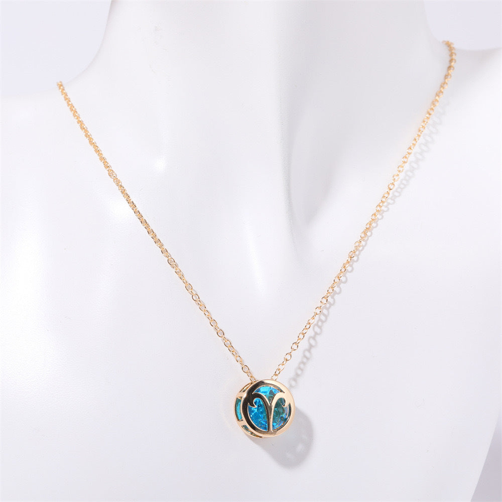 Collar Zodíaco Doble Cara