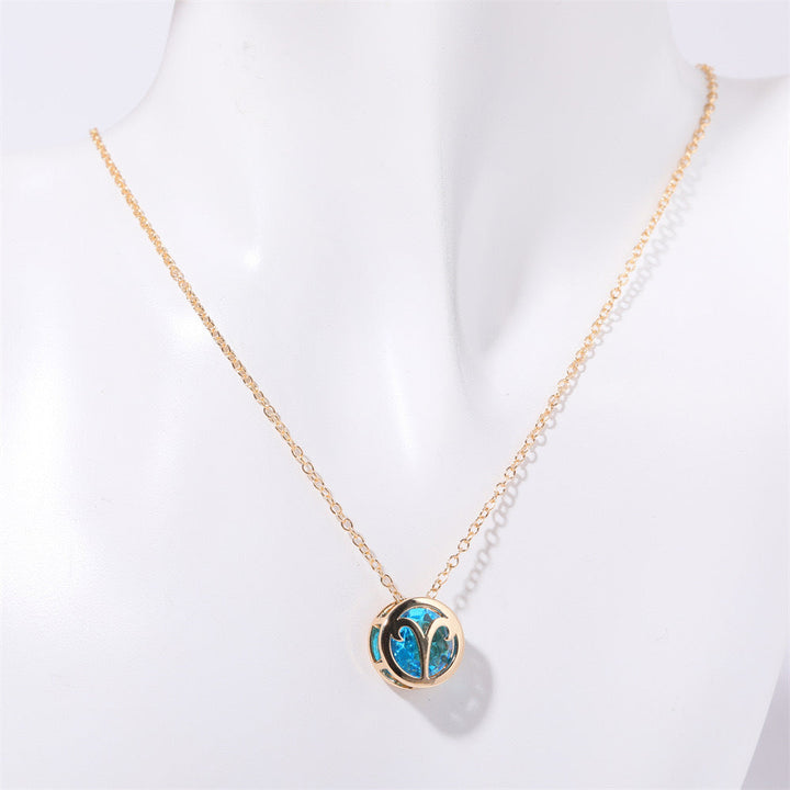 Collar Zodíaco Doble Cara
