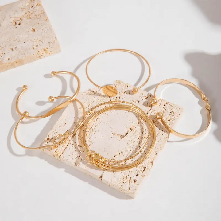 Conjunto de pulseras Knotted Elegante
