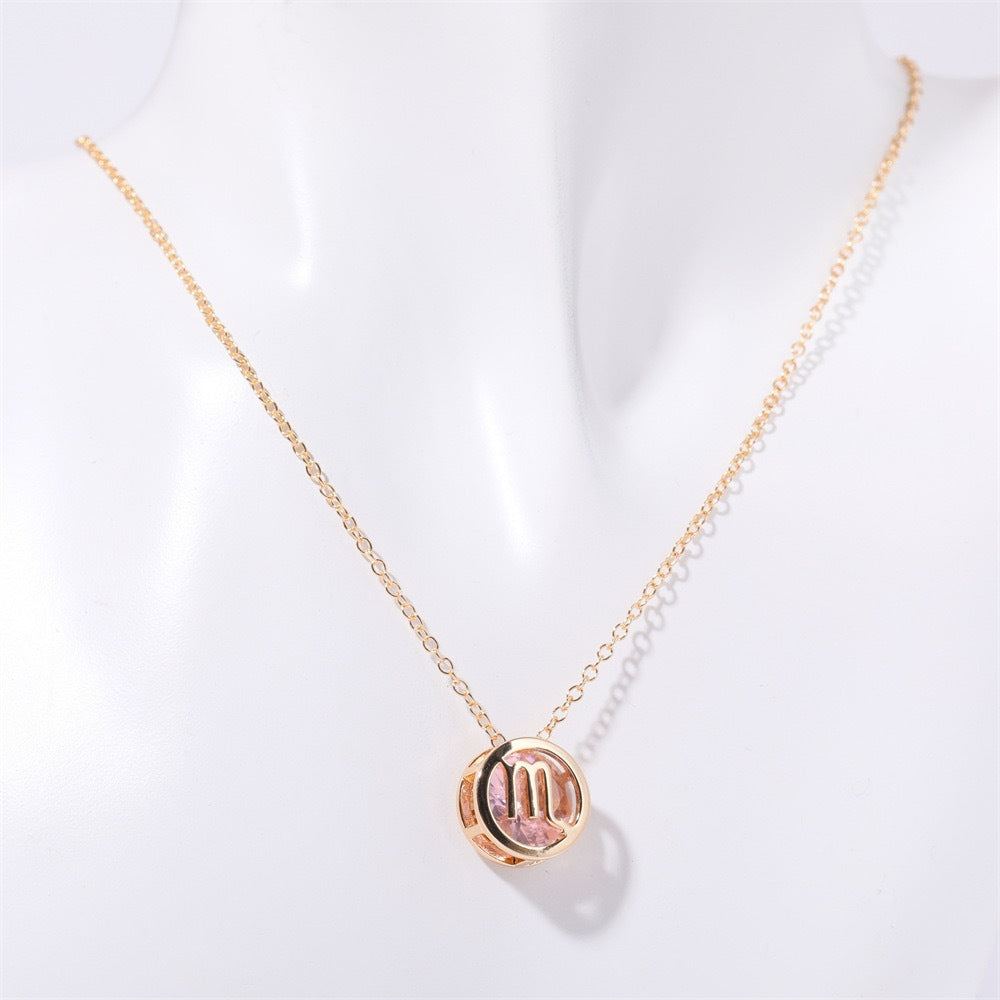 Collar Zodíaco Doble Cara