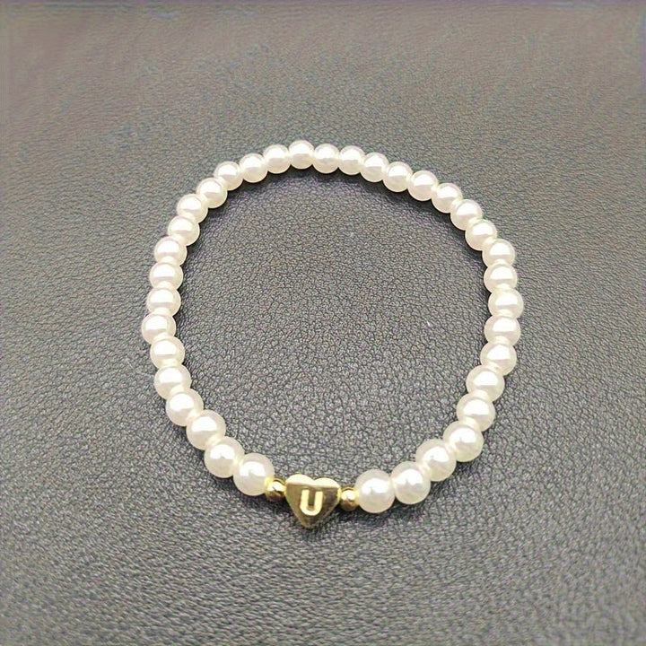 Pulsera Elegante de Corazón con Inicial