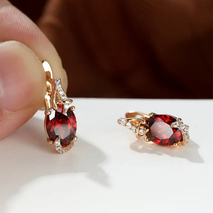 Pendientes Crimson Twilight Drop