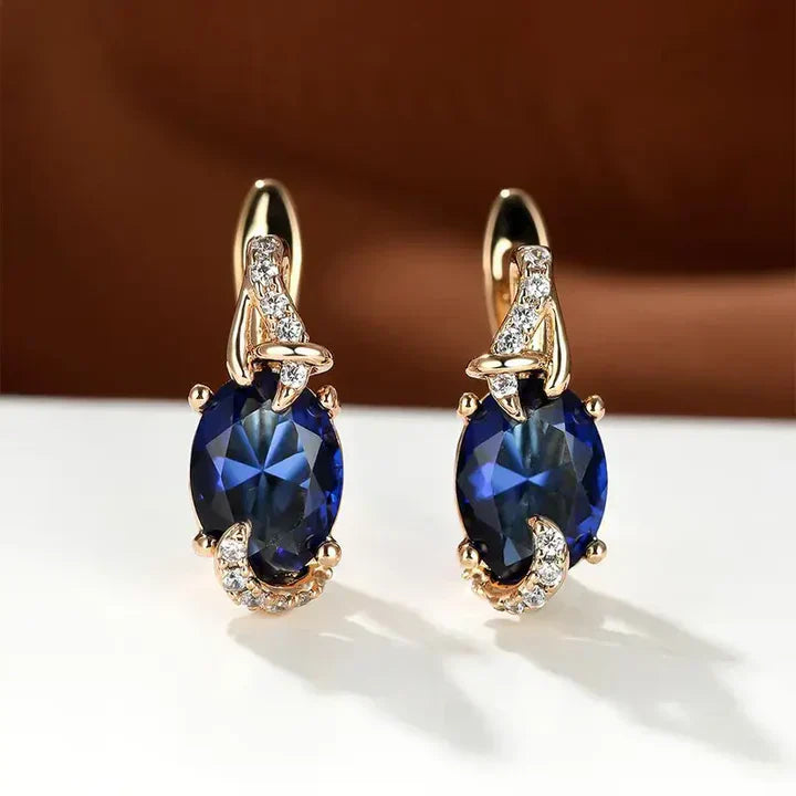 Pendientes dorados Midnight Royal Drop