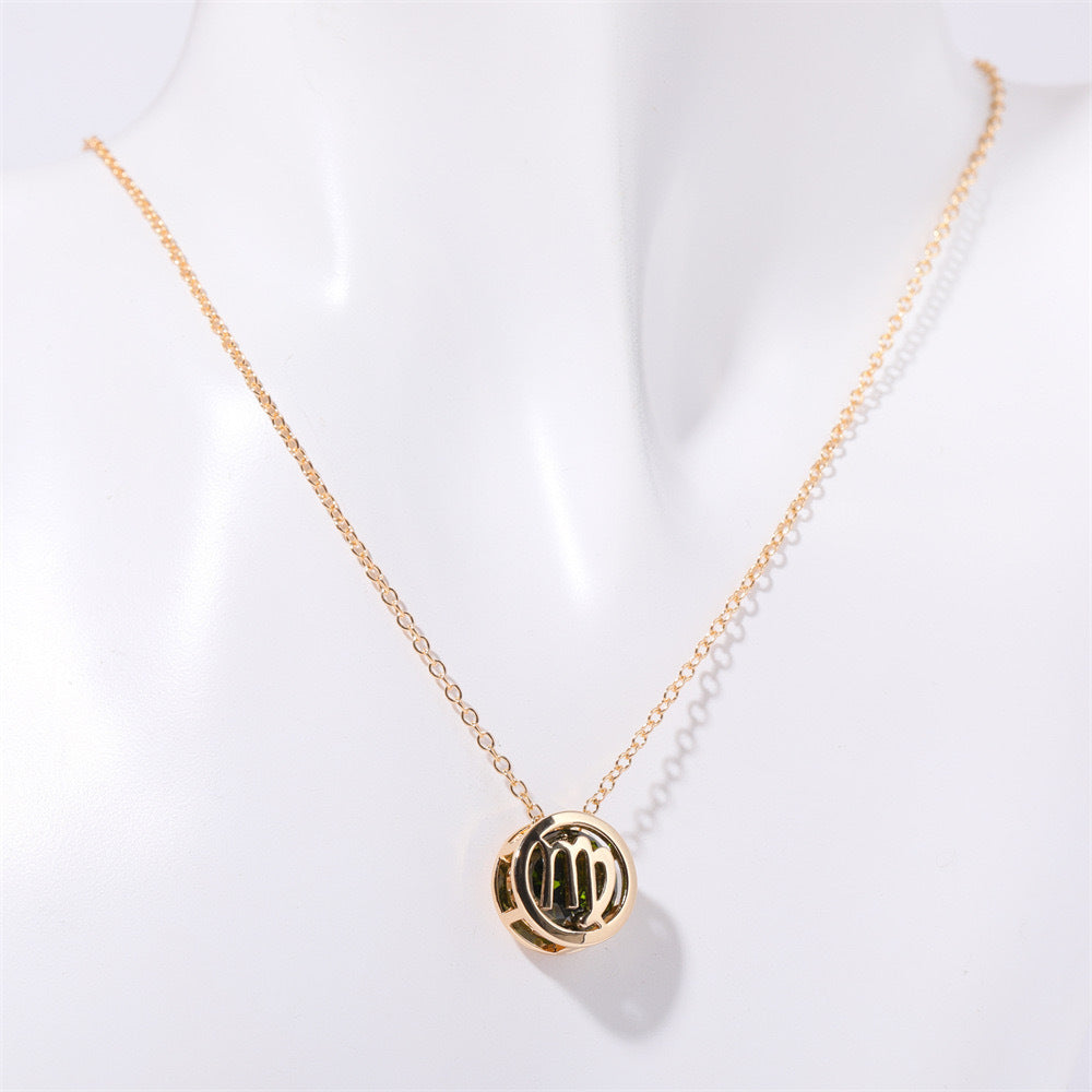 Collar Zodíaco Doble Cara