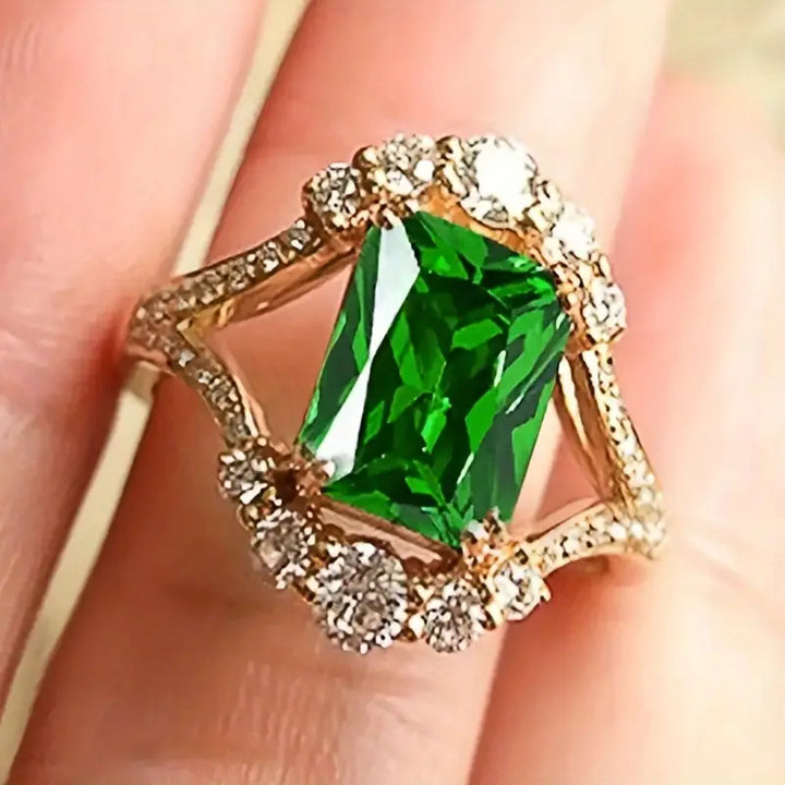 Anillo Esmeralda Celestial