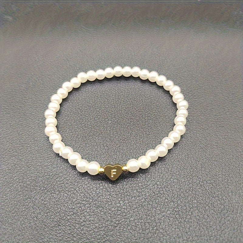 Pulsera Elegante de Corazón con Inicial