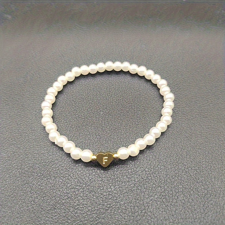 Pulsera Elegante de Corazón con Inicial