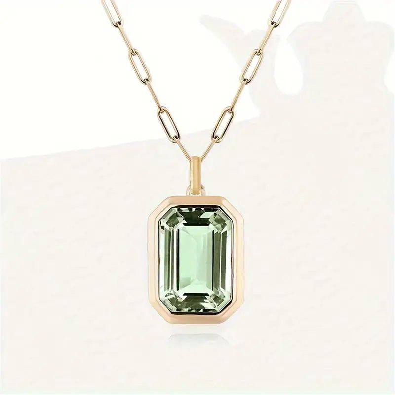 Collar Celestine de Esmeralda