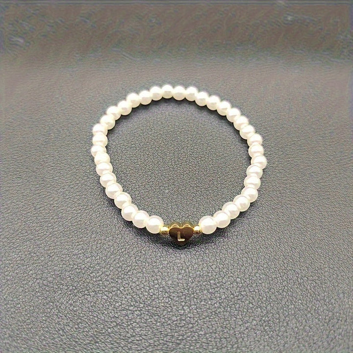 Pulsera Elegante de Corazón con Inicial