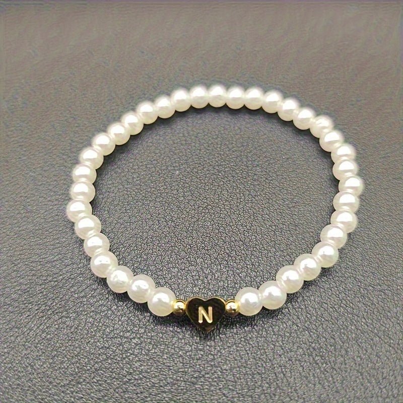 Pulsera Elegante de Corazón con Inicial
