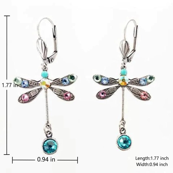 Pendientes vintage de libélula