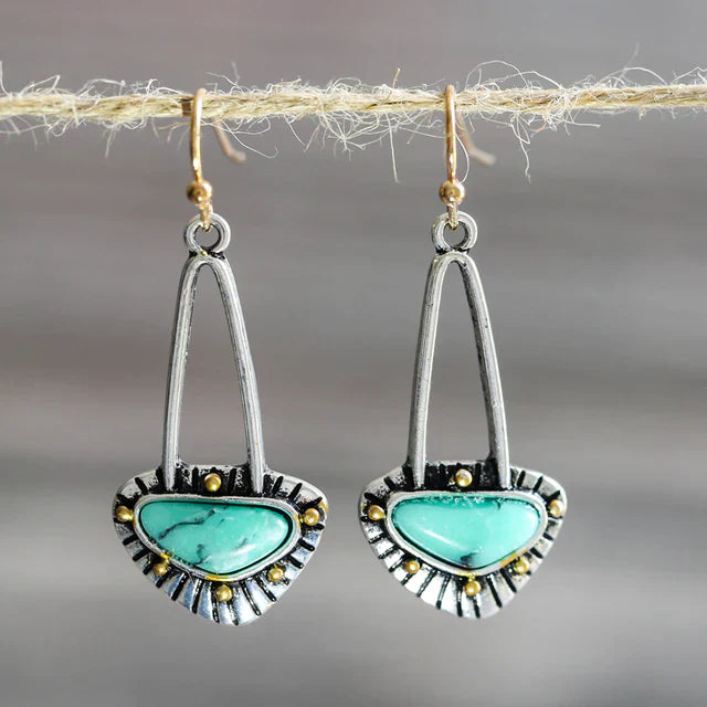 Pendientes de plata y turquesa