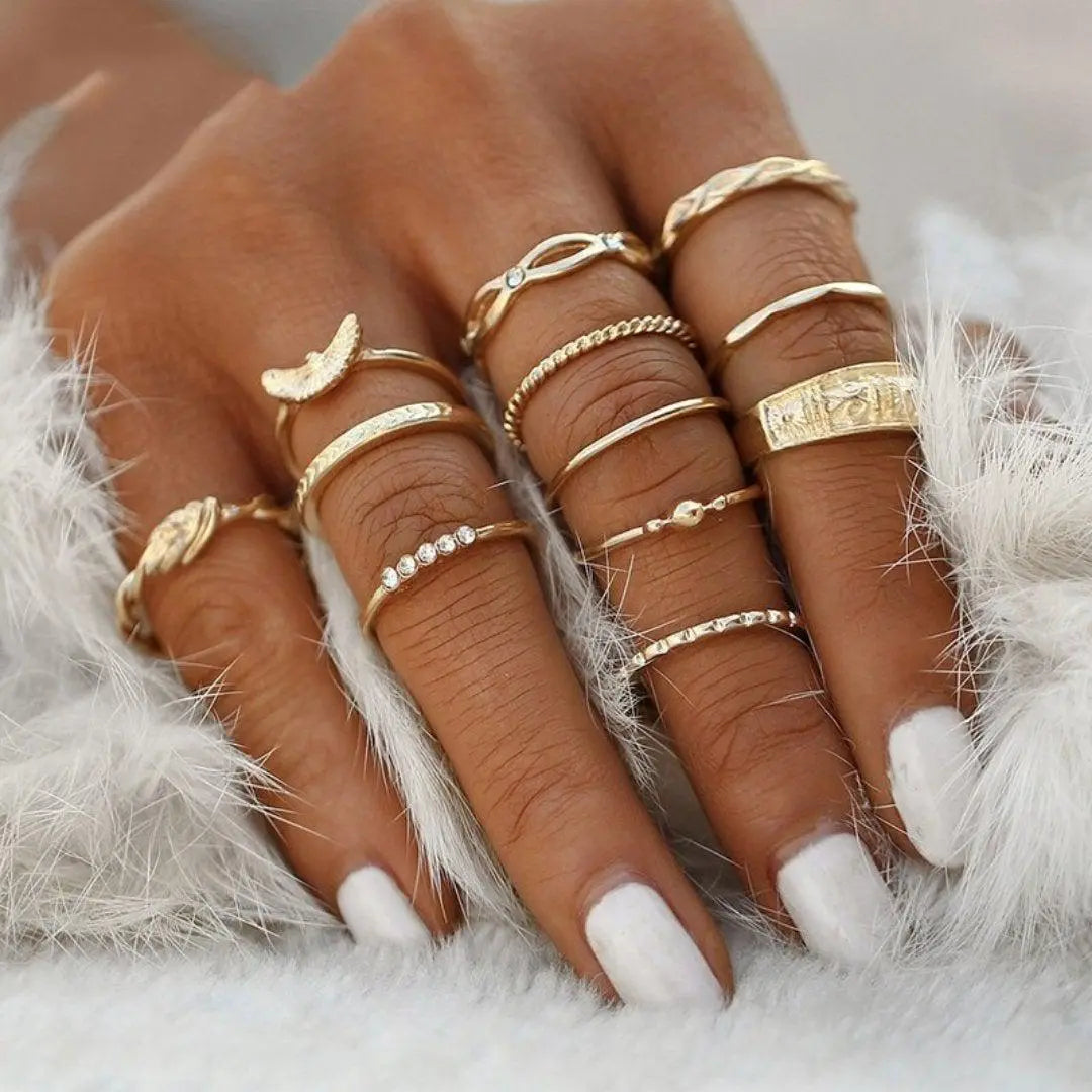 Conjunto de Anillos Elegantes