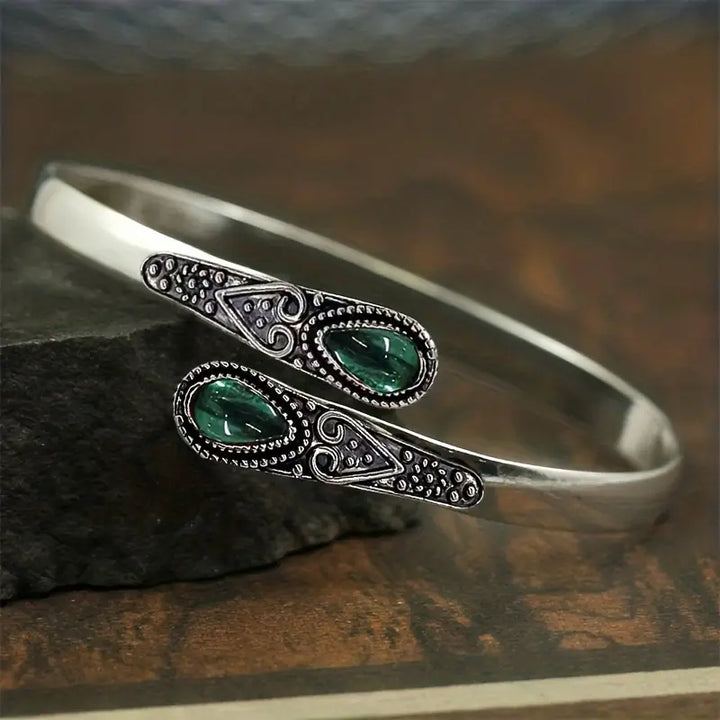 Pulsera Esmeralda Elegante