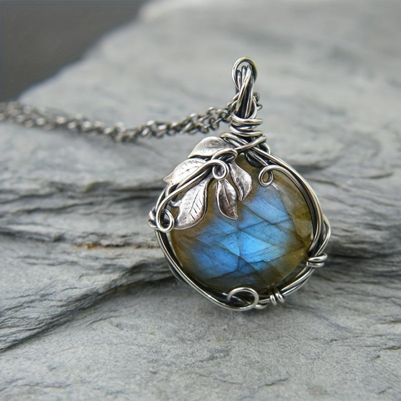 Collar María con piedra de luna
