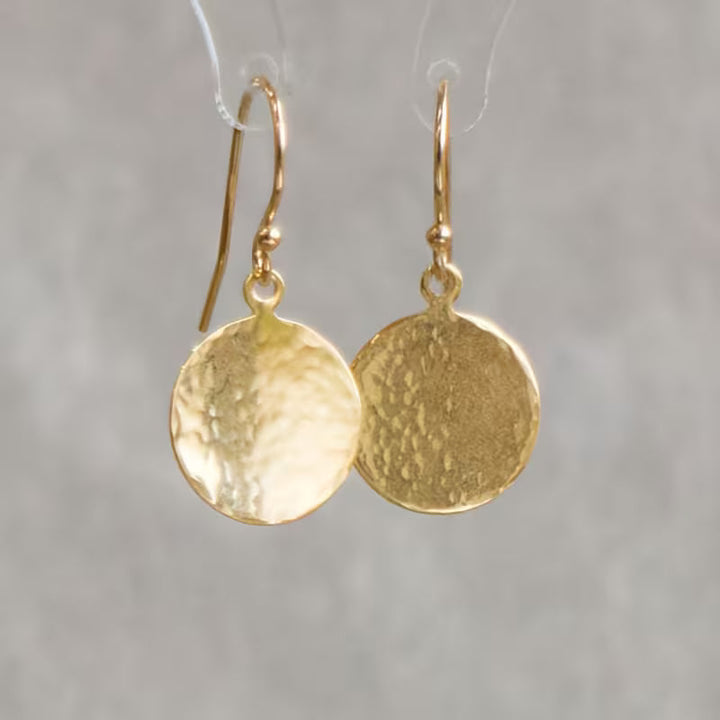 Pendientes vintage redondos con forma de martillo