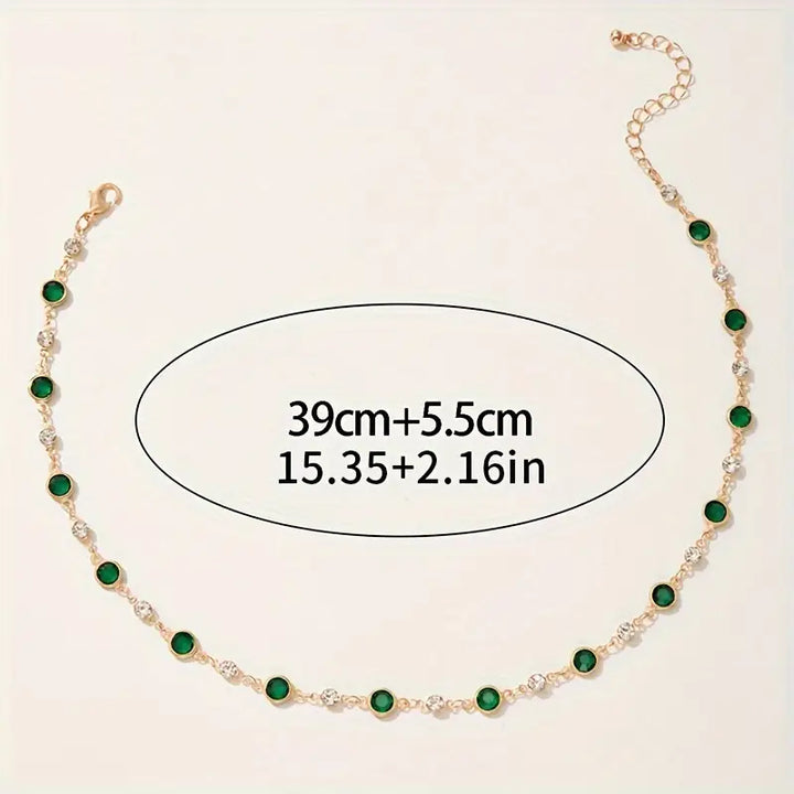 Collar Colgante Verde Divino