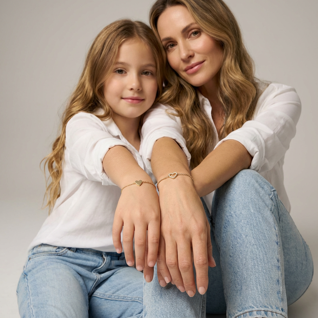 Pulsera Corazones a Juego “Amor”