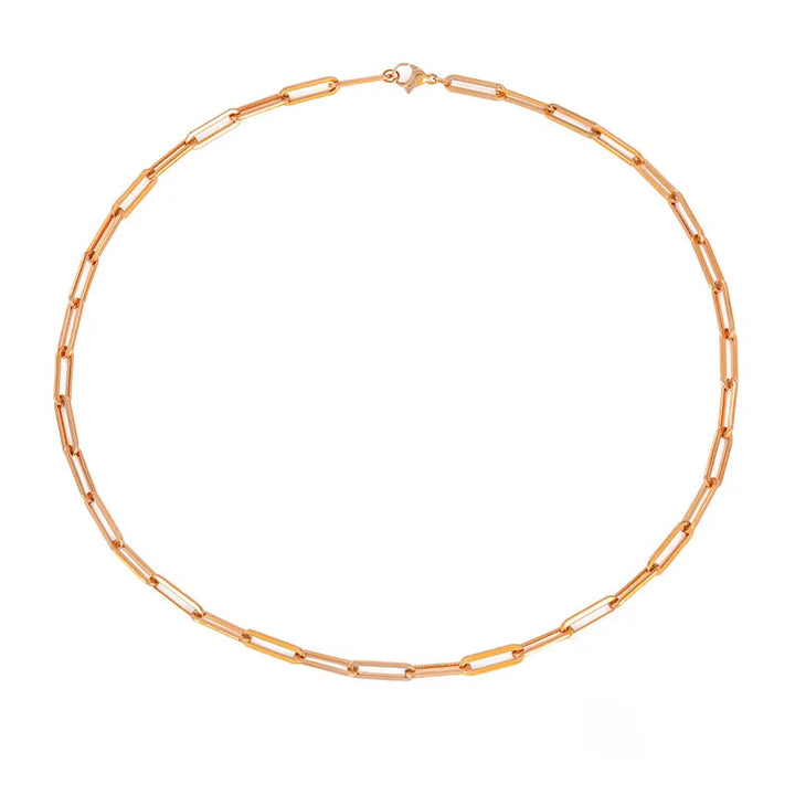 Collar femenino con cadena de acero inoxidable