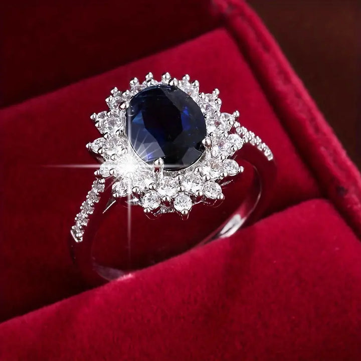 Anillo de Oro con Zafiro