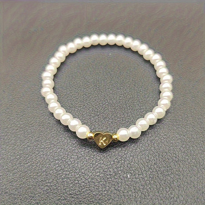 Pulsera Elegante de Corazón con Inicial