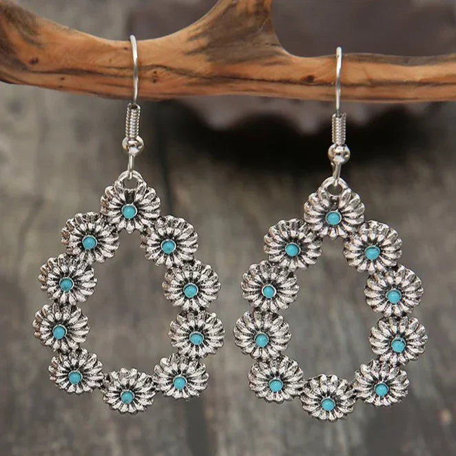 Pendientes Margarida en turquesa