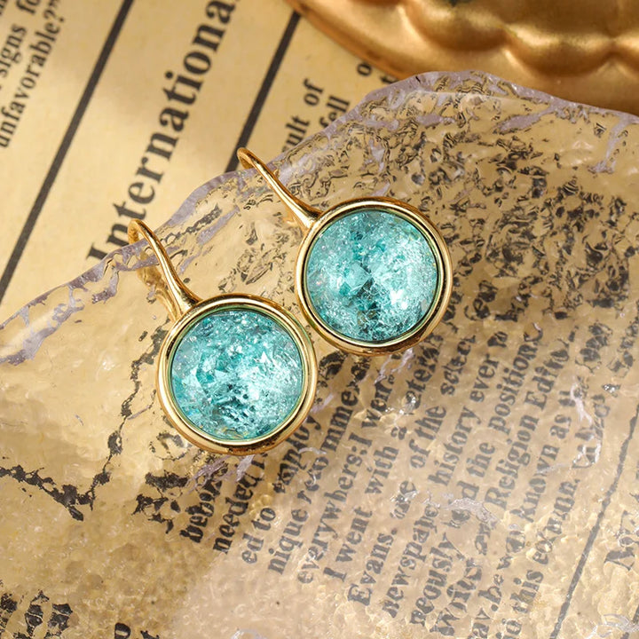 Pendientes Vintage Ice Crack Jewel
