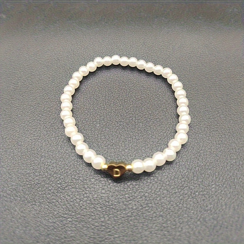Pulsera Elegante de Corazón con Inicial
