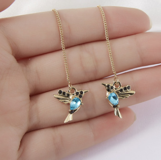 Collar y pendientes Colibrí