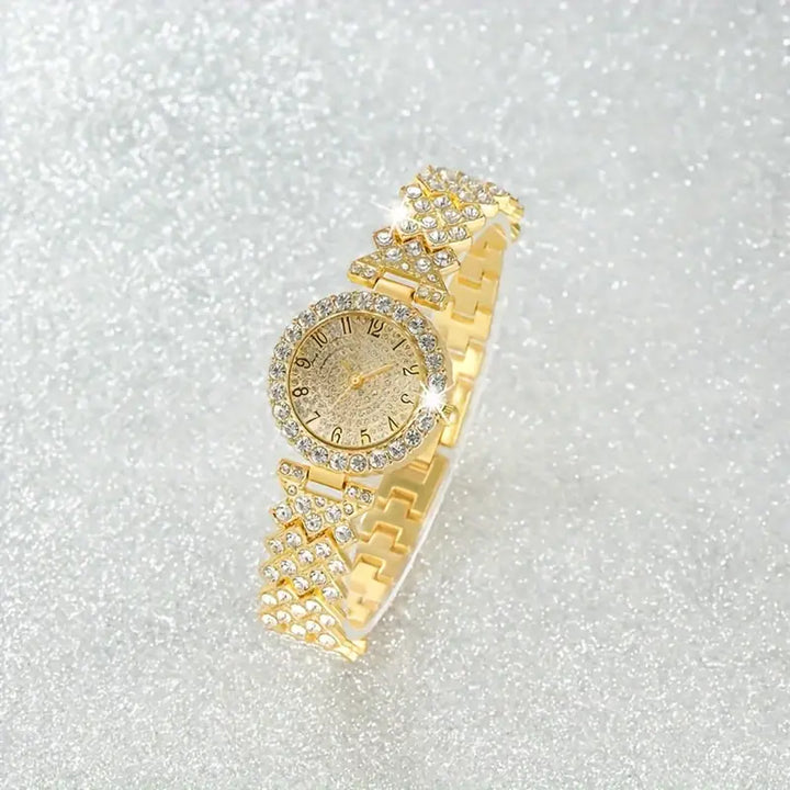 Conjunto Reloj & Pulsera Resplandor Luxe | Oro