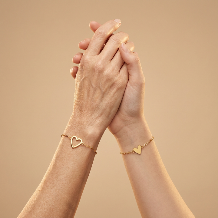 Pulsera Corazones a Juego “Amor”