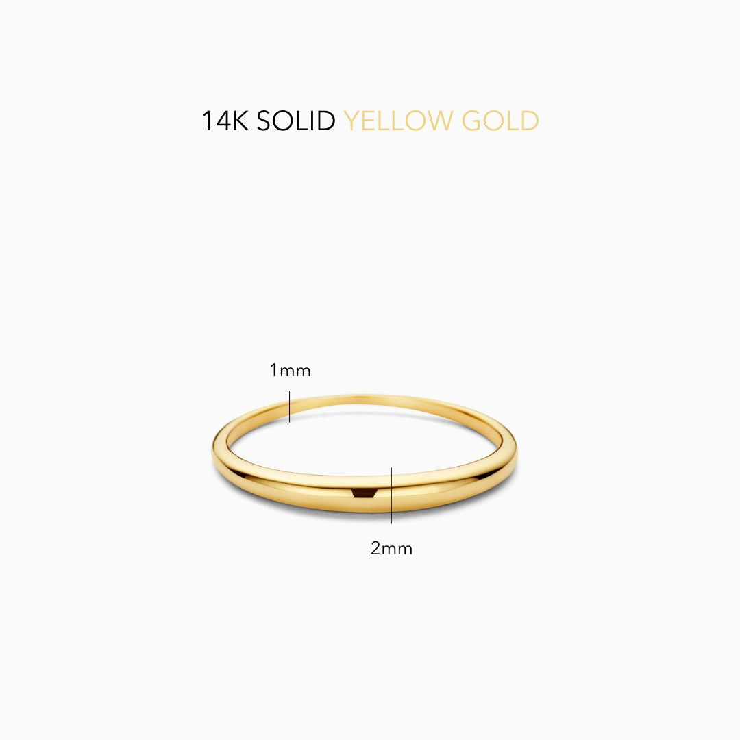Anillo Cúpula Slim | Oro