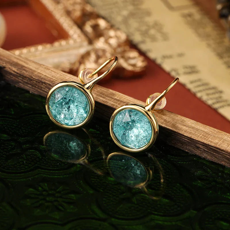 Pendientes Vintage Ice Crack Jewel