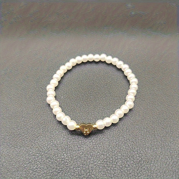 Pulsera Elegante de Corazón con Inicial