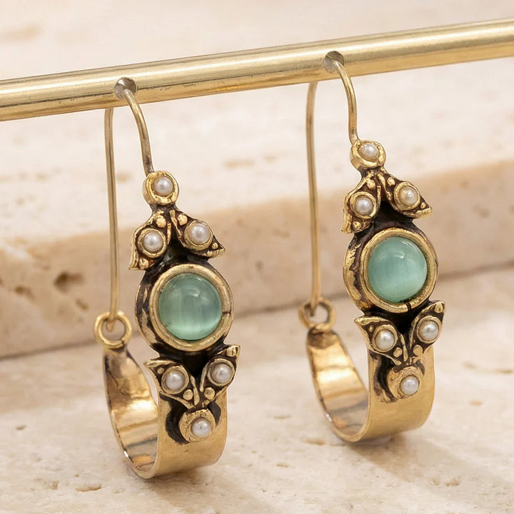 Pendientes con colgante de estilo étnico retro de moda