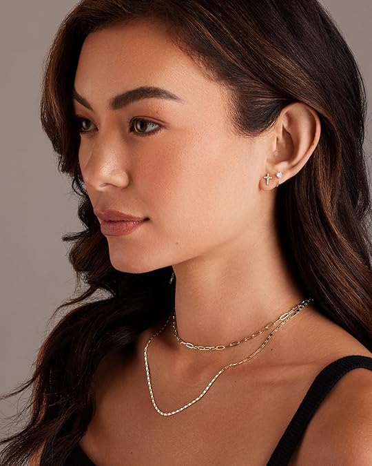 Pendientes Cruz Pavé | Oro