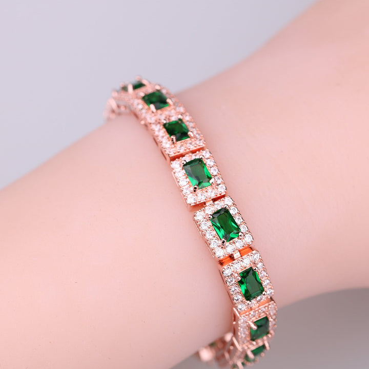 Pulsera de Oro Esmeralda