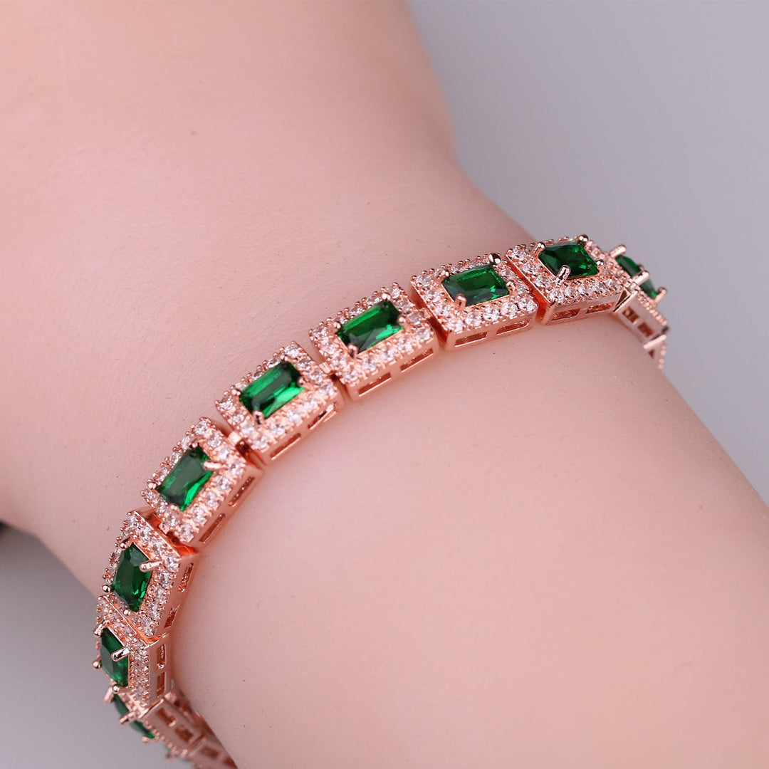 Pulsera de Oro Esmeralda