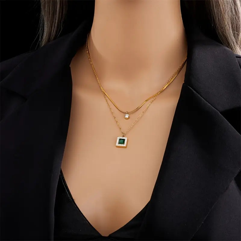 Collar Esmeralda Tirena