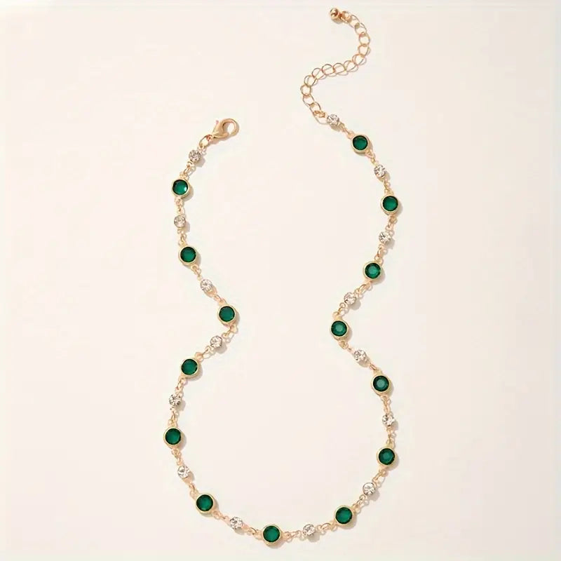 Collar Colgante Verde Divino