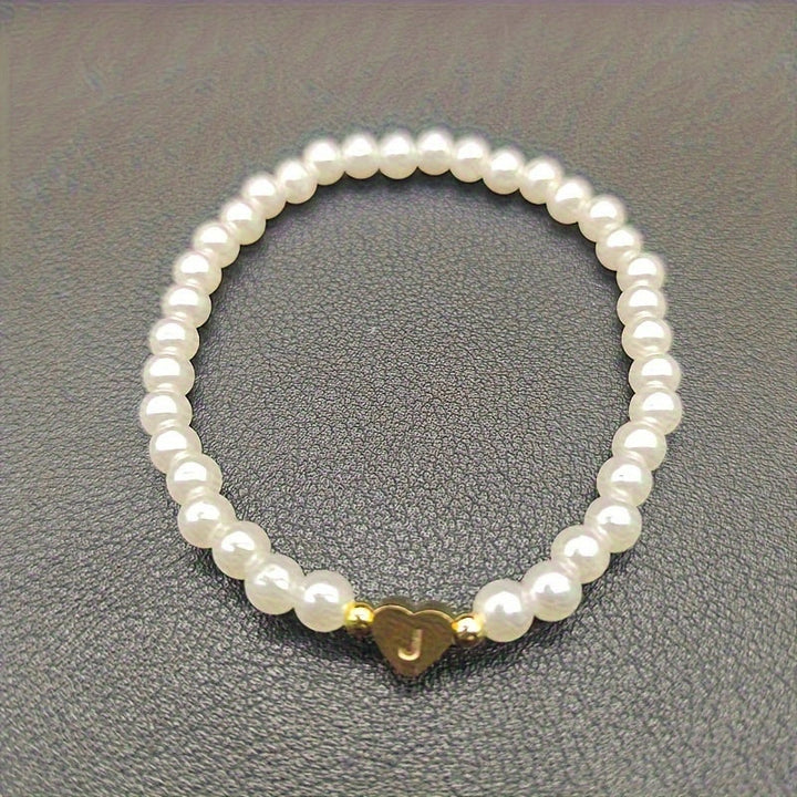 Pulsera Elegante de Corazón con Inicial