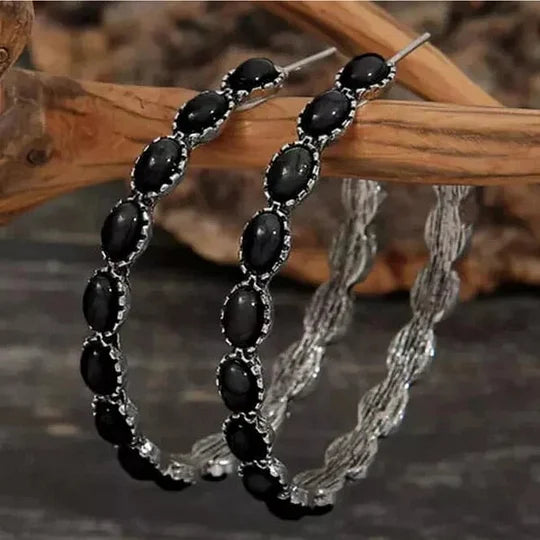 Pendientes vintage en turquesa