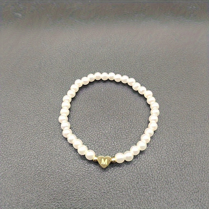 Pulsera Elegante de Corazón con Inicial