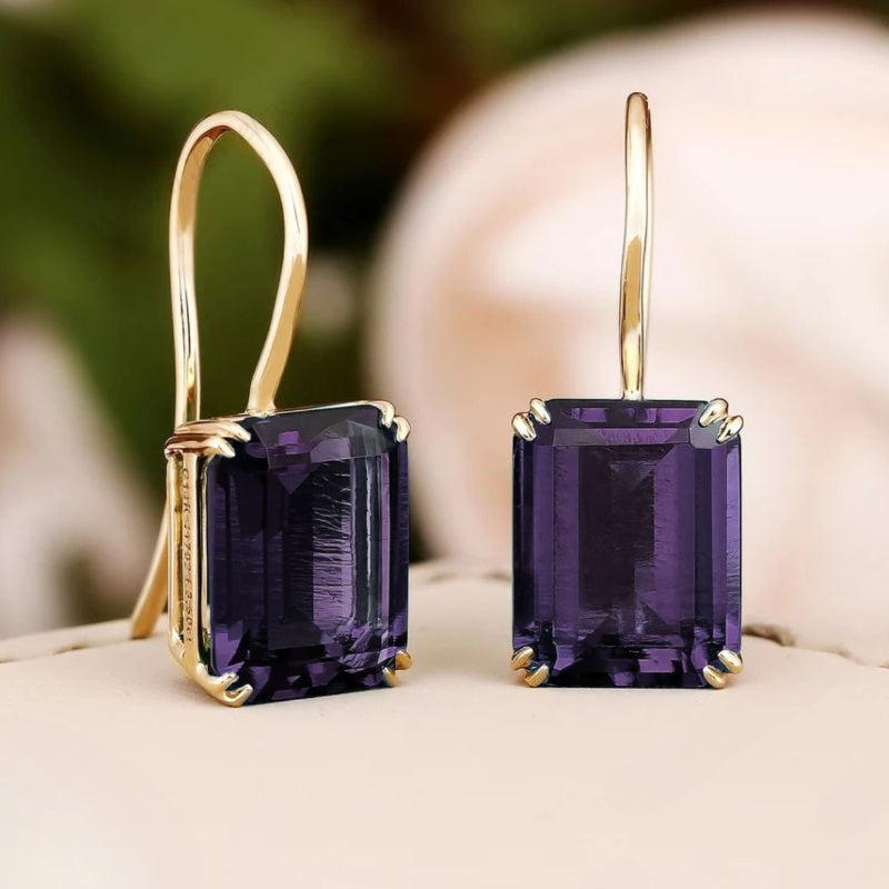 Pendientes Mila con esmeralda