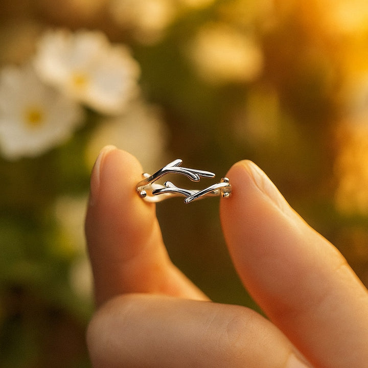 Anillo Ajustable Ramas Elegantes