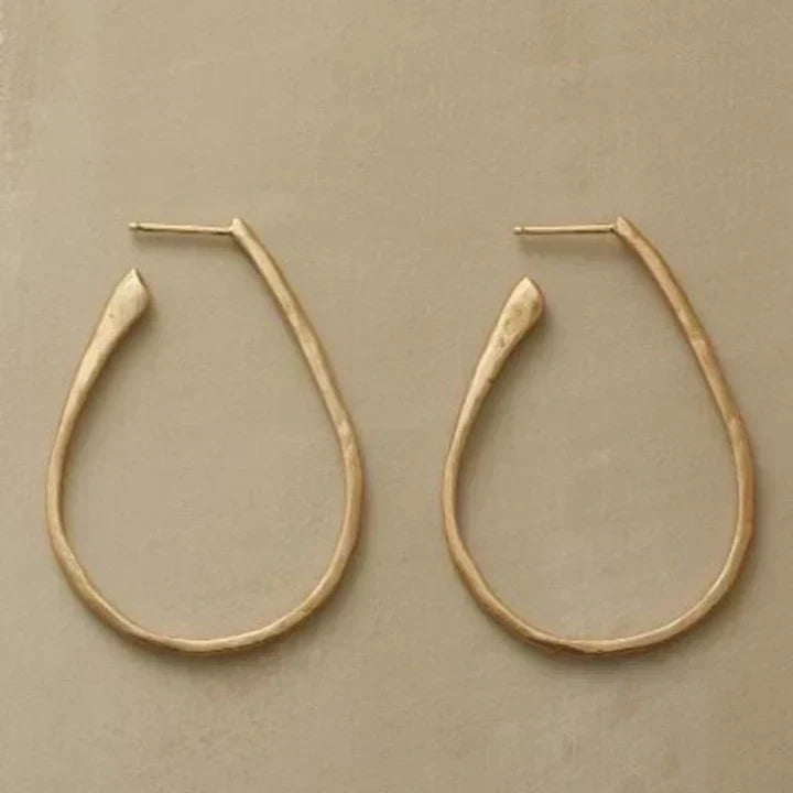 Aros vintage dorados chic