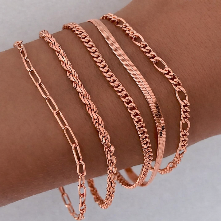 Conjunto de Pulseras Valentina | Oro